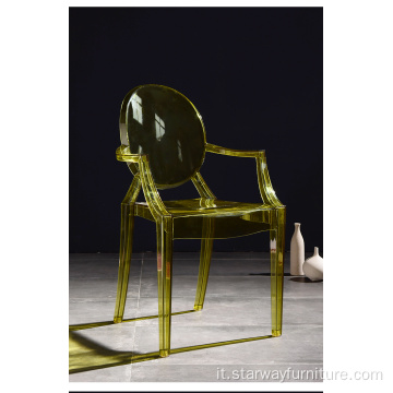 Wedding Garden Acrilic Pc Plave Ghost Clear Chair
